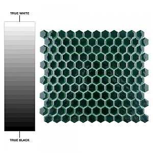 Metro Ion 1" Hex Emerald 10-1/4" x 11-7/8" Porcelain Mosaic Floor & Wall Tile - 10 Tiles Per Case - 8.6 Sq. Ft.
