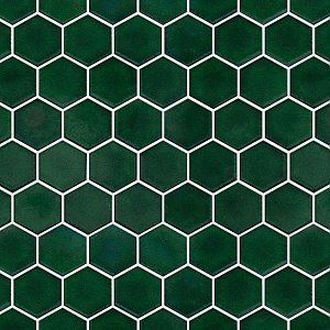 Metro Ion 2" Hex Emerald 11-1/8" x 12-5/8" Porcelain Mosaic Floor & Wall Tile - 10 Tiles Per Case - 10.0 Sq. Ft.