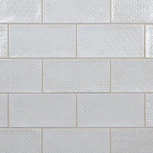 Camden Decor Antique Bianco 4" x 8" Ceramic Subway Wall Tile - Sold Per Case of 50 - 11.90 Square Feet