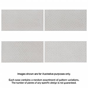 Camden Decor Antique Bianco 4" x 8" Ceramic Subway Wall Tile - Sold Per Case of 50 - 11.90 Square Feet