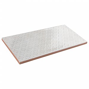 Camden Decor Antique Bianco 4" x 8" Ceramic Subway Wall Tile - Sold Per Case of 50 - 11.90 Square Feet