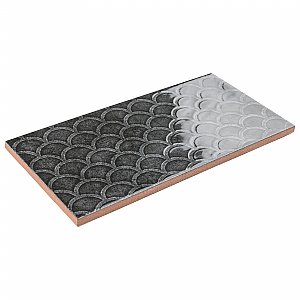 Camden Decor Nero Charcoal 4" x 8" Ceramic Subway Wall Tile - Sold Per Case of 50 - 11.90 Square Feet