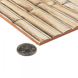 Bamboo Haven Sandy White 5-7/8" x 11-7/8" Ceramic Wall Tile - 20 Tiles Per Case - 9.8 Sq. Ft.
