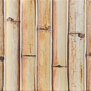 Bamboo Haven Tiki Cream 5-7/8" x 11-7/8" Ceramic Wall Tile - 20 Tiles Per Case - 9.8 Sq. Ft.
