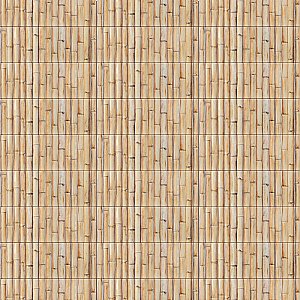 Bamboo Haven Tiki Cream 5-7/8" x 11-7/8" Ceramic Wall Tile - 20 Tiles Per Case - 9.8 Sq. Ft.