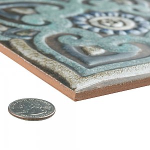 Mandala Decor Mix 7-7/8" x 7-7/8" Ceramic Wall Tile - 25 Tiles Per Case - 11.0 Sq. Ft.