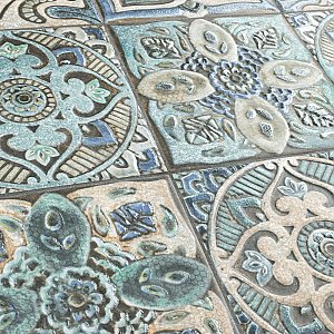 Mandala Decor Mix 7-7/8" x 7-7/8" Ceramic Wall Tile - 25 Tiles Per Case - 11.0 Sq. Ft.