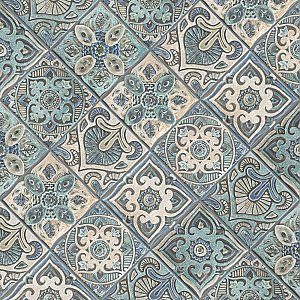 Mandala Decor Mix 7-7/8" x 7-7/8" Ceramic Wall Tile - 25 Tiles Per Case - 11.0 Sq. Ft.