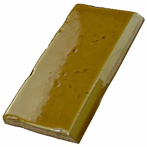 Novecento Zocalo Camel 2-1/2" x 5-1/8" Ceramic Trim or Liner Tile - Sold Per Tile