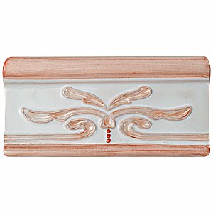 Novecento Cenefa Evoli Canela 2-5/8" x 5-1/8" Ceramic Trim or Liner Tile - Sold Per Tile