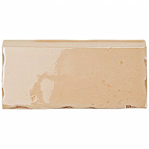 Novecento Zocalo Canela 2-1/2" x 5-1/8" Ceramic Trim or Liner Tile - Sold Per Tile