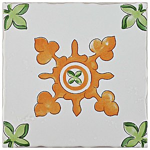 Novecento Centro Paterna 5-1/8" x 5-1/8" Ceramic Tile - Per Case of 30 - 5.87 Sq. Feet