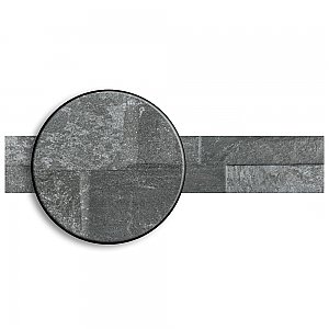 Ordino Black 3-1/4" x 17-1/2" Porcelain Wall Subway Tile - 24 Tiles Per Case - 9.6 Sq. Ft.