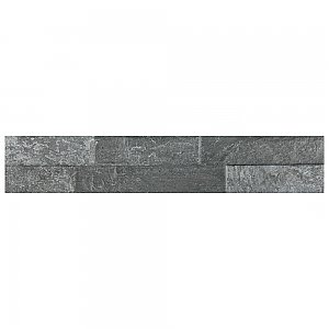 Ordino Black 3-1/4" x 17-1/2" Porcelain Wall Subway Tile - 24 Tiles Per Case - 9.6 Sq. Ft.