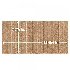 Kings Loft Clay 7-7/8" x 15-3/4" Ceramic Wall Tile - 12 Tiles Per Case - 10.44 Square Feet