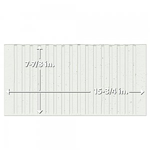 Kings Loft White 7-7/8" x 15-3/4" Ceramic Wall Tile - 12 Tiles Per Case - 10.44 Square Feet