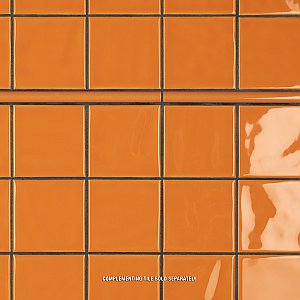 Twist Square Orange Sunset 11-3/4" x 11-3/4" Ceramic Mosaic Tile - 10 Tiles Per Case - 9.8 Sq. Ft.