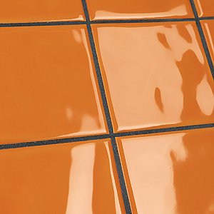 Twist Square Orange Sunset 11-3/4" x 11-3/4" Ceramic Mosaic Tile - 10 Tiles Per Case - 9.8 Sq. Ft.
