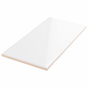 Projectos Glossy White 3-7/8"x 7-3/4" Ceramic Tile - Per Case of 50 Pieces - 11 Sq. Ft.