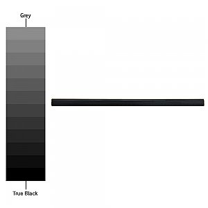 Twist Black Olive 1/2" x 11-3/4" Cana Cigarro Ceramic Wall Trim Tile - Sold by the individual piece