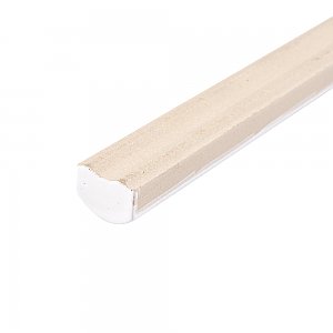 Twist White Ice 1/2" x 11-3/4" Cana Cigarro Ceramic Wall Trim Tile - Sold by the individual piece