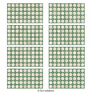 Tetuan Astre Arena Emerald 12-1/8" x 21-7/8" Porcelain Wall Tile - 7 Tiles Per Case - 13.02 Square Feet