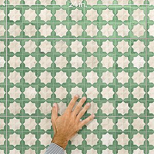 Tetuan Astre Arena Emerald 12-1/8" x 21-7/8" Porcelain Wall Tile - 7 Tiles Per Case - 13.02 Square Feet