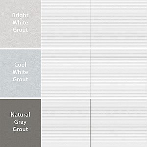 Lumiere Rythme Blanco 11-3/4" x 35-3/8" Ceramic Wall Tile - 4 Tiles Per Case - 11.64 Square Feet