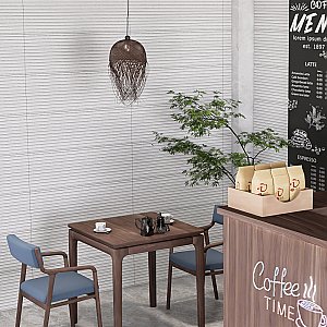 Lumiere Rythme Blanco 11-3/4" x 35-3/8" Ceramic Wall Tile - 4 Tiles Per Case - 11.64 Square Feet
