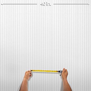 Lumiere Rythme Blanco 11-3/4" x 35-3/8" Ceramic Wall Tile - 4 Tiles Per Case - 11.64 Square Feet