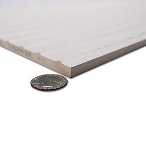 Lumiere Rythme Blanco 11-3/4" x 35-3/8" Ceramic Wall Tile - 4 Tiles Per Case - 11.64 Square Feet