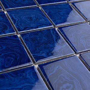 Resort Marine Blue 12" x 12" Porcelain Mosaic Tile - 10 Tiles Per Case - 10.2 Sq. Ft.