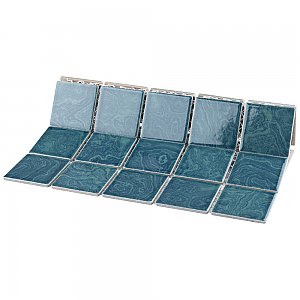 Resort Palm Green 12" x 12" Porcelain Mosaic Tile - 10 Tiles Per Case - 10.2 Sq. Ft.