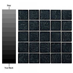 Resort Storm Black 12" x 12" Porcelain Mosaic Tile - 10 Tiles Per Case - 10.2 Sq. Ft.