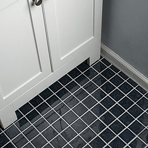 Resort Storm Black 12" x 12" Porcelain Mosaic Tile - 10 Tiles Per Case - 10.2 Sq. Ft.