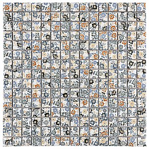 Spring Flower 12" x 12" Porcelain Mosaic Floor & Wall Tile - 10 Tiles Per Case - 10.2 Sq. Ft.