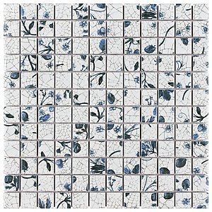 Strawberry Fields 11-5/8" x 11-5/8" Porcelain Mosaic Tile - 10 Tiles Per Case - 9.6 Sq. Ft.