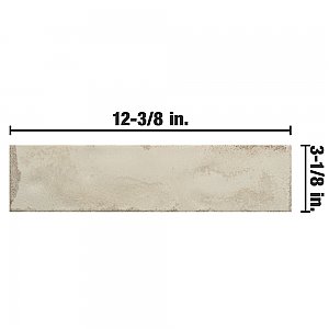 Luca Shell 3-1/8" x 12-3/8" Ceramic Wall Tile - 25 Tiles Per Case - 7.0 Square Feet