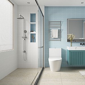 Berta Blanco 7-7/8" x 7-7/8" Ceramic Wall Tile - 25 Tiles Per Case - 11.0 Square Feet