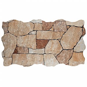 Masia Andorra Ocre 10-3/8" x 18-3/4" Ceramic Wall Tile - 8 Tiles Per Case - 10.88 Sq. Ft.