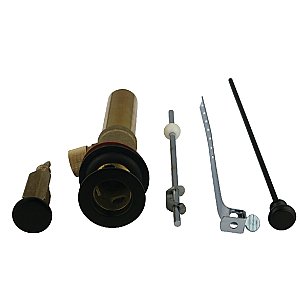 Kingston Brass KB2005 Pop-Up Bathroom Sink Drain with Overflow, 22 Gauge, Oil Rubbed Bronze