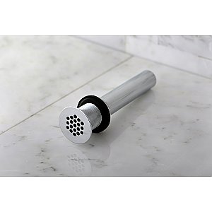 Kingston Brass KB4001 Grid Bathroom Sink Drain without Overflow, 17 Gauge, Polished Chrome