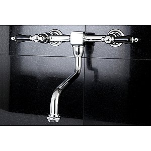 Kingston Brass KS1211PKL Duchess Wall Mount Bathroom Faucet, Polished Chrome
