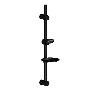 Kingston Brass KX2520SG Vilbosch 24" Slide Bar with Soap Dish and Hand Shower Holder, Matte Black