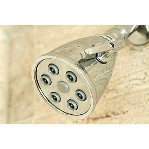 Kingston Brass K138A1 Shower Scape Adjustable Jet Spray Shower Head - Polished Chrome