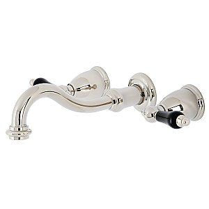 Kingston Brass KS3126PKL Duchess Two-Handle Wall Mount Bathroom Faucet, Polished Nickel