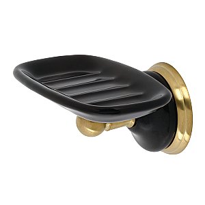Kingston Brass BA9115BB Water Onyx Soap Dish Holder, Brushed Brass
