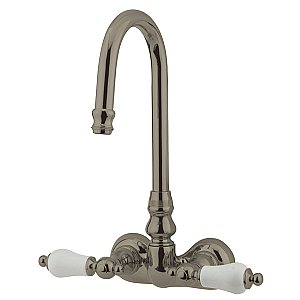Kingston Brass CC75T8 Vintage 3-3/8-Inch Wall Mount Tub Faucet, Brushed Nickel