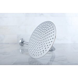 Kingston Brass K136A1CK Shower Scape 7-3/4" Brass Shower Head with 12" Shower Arm - Polished Chrome