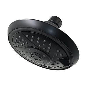 Kingston Brass Vilbosch KX1550 5-Inch 5-Function Shower Head - Matte Black